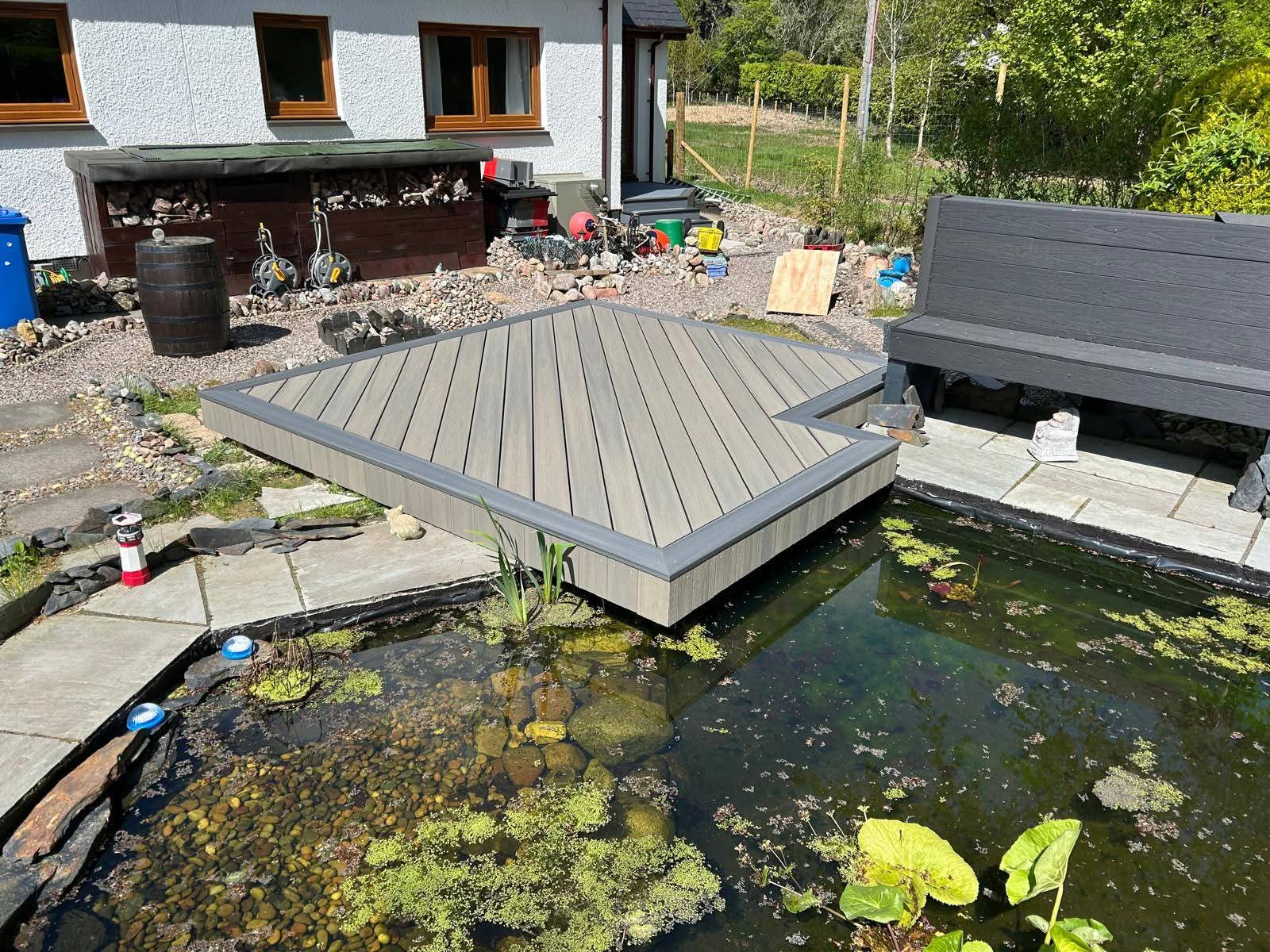 Decking installation project 27 in Scotland - Professional decking by Glenhaus Garden Rooms